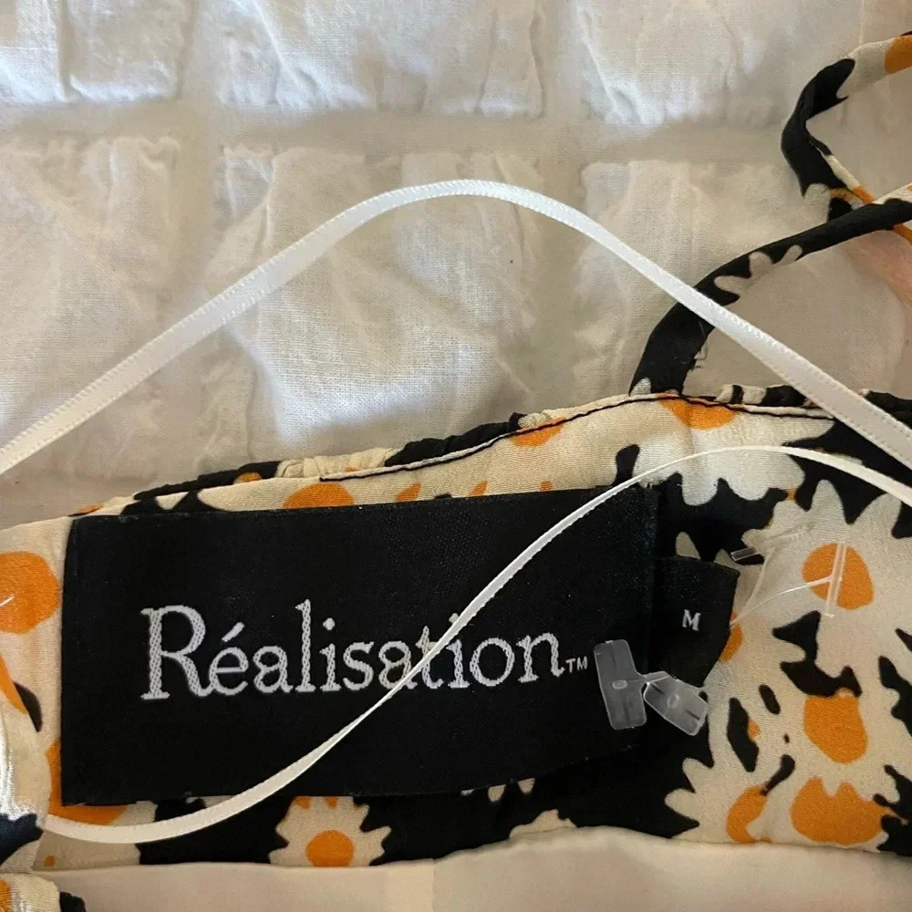 Realisation Devon Silk Foral Ruffle Mini Dress - image 7